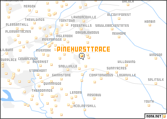 map of Pinehurst Trace