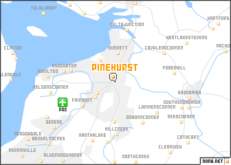 map of Pinehurst