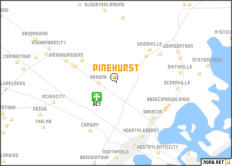 map of Pinehurst