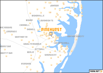 map of Pinehurst