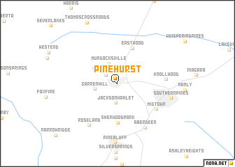 map of Pinehurst