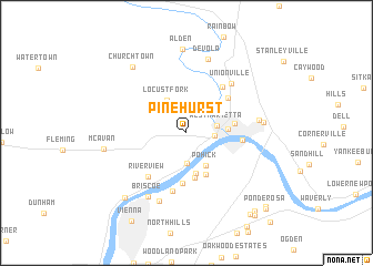 map of Pinehurst