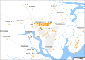 map of Pinehurst