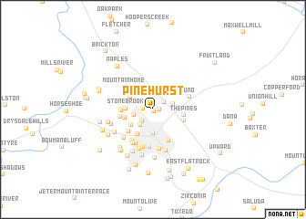 map of Pinehurst