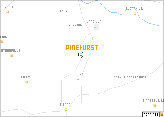 map of Pinehurst