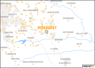 map of Pinehurst