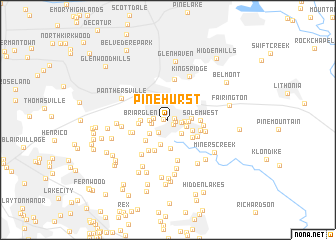 map of Pinehurst