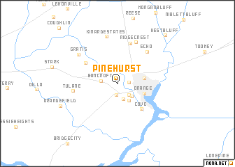 map of Pinehurst