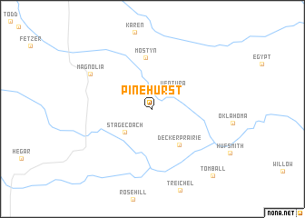 map of Pinehurst