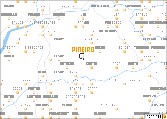 map of Piñeiro