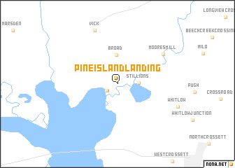 map of Pine Island Landing