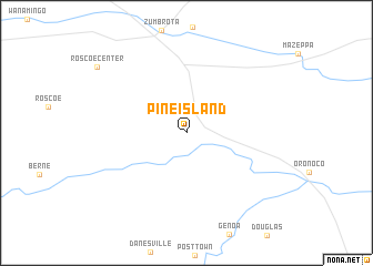 map of Pine Island
