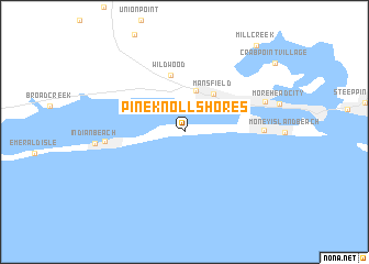 map of Pine Knoll Shores