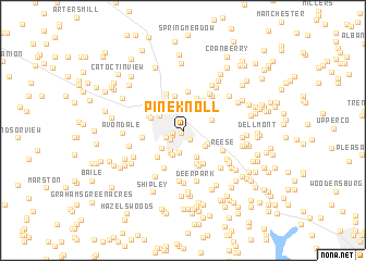 map of Pine Knoll