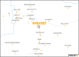 map of Pine Knot