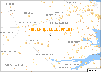 map of Pine Lake Development