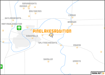 map of Pine Lakes Addition