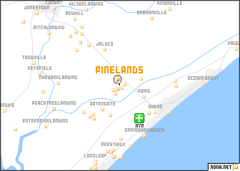 map of Pinelands
