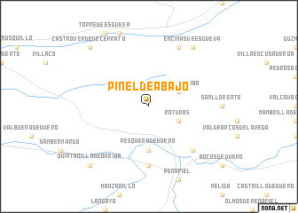 map of Piñel de Abajo