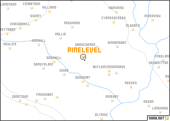 map of Pine Level