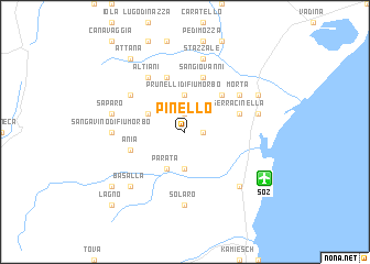 map of Pinello