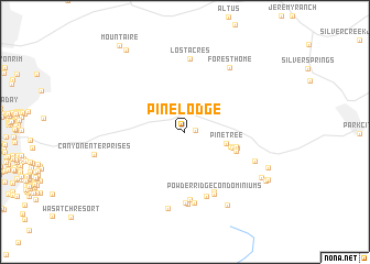 map of Pine Lodge