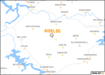 map of Pinelog