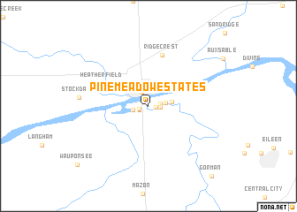 map of Pine Meadow Estates