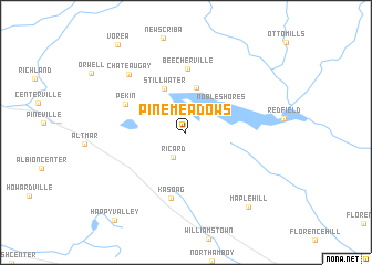 map of Pine Meadows