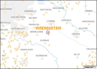 map of Pine Mountain