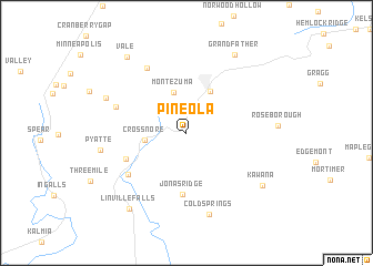 map of Pineola