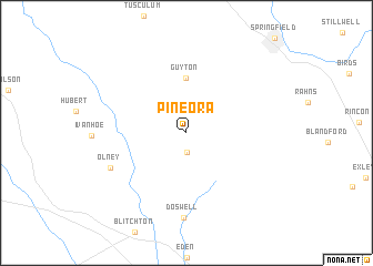 map of Pineora