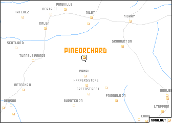 map of Pine Orchard