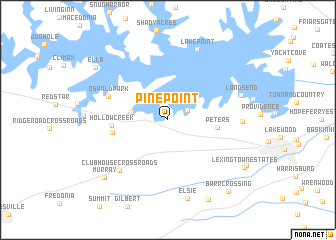map of Pine Point