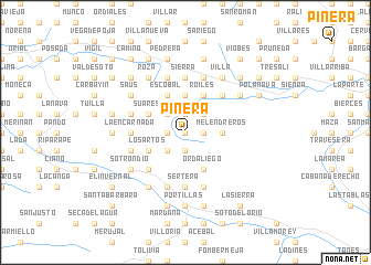 map of Piñera