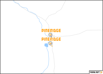 map of Pine Ridge