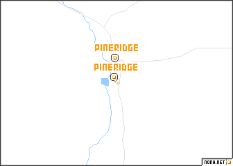 map of Pine Ridge