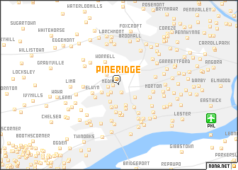 map of Pine Ridge