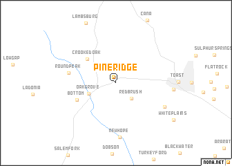 map of Pine Ridge
