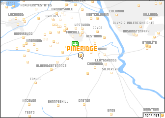 map of Pineridge