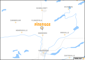 map of Pine Ridge
