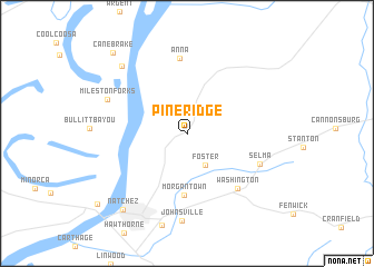 map of Pine Ridge