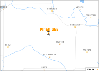 map of Pine Ridge