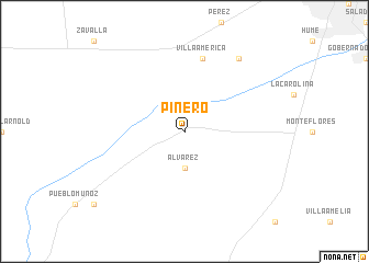 map of Piñero