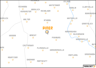 map of Piner