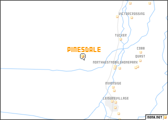 map of Pinesdale