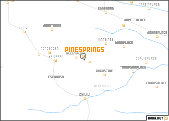 map of Pine Springs