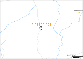 map of Pine Springs