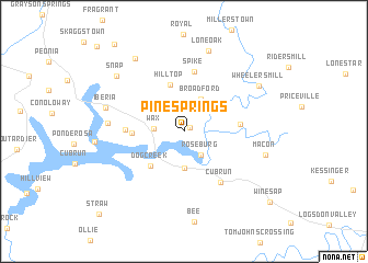 map of Pine Springs