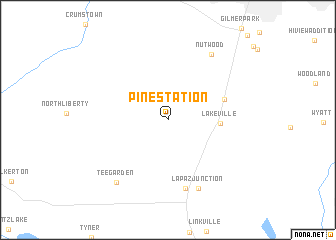 map of Pine Station